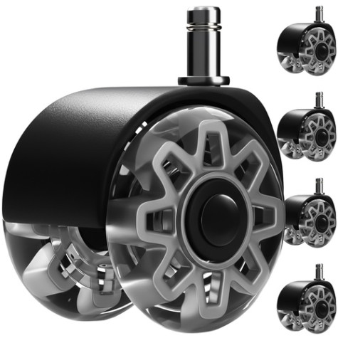 Otočná kolečka ke kancelářské židli šedé 5 ks Ruhhy 25280 ~ 1