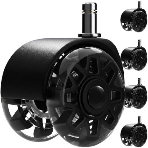 Otočná kolečka ke kancelářské židli černé 5 ks Ruhhy 26294 ~ 1