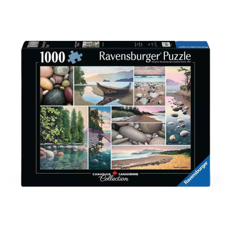 RAVENSBURGER Puzzle Klid na západním pobřeží 1000 dílků ~ 1