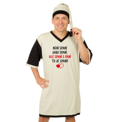 Noční košile - Není spaní jako spaní - šedá