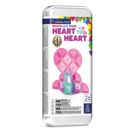 Magna-Tiles microMAGS Heart to Heart Travel Set 26 dílů ~ 1