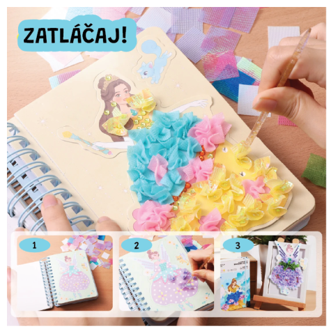 Jarmelo Fashion kreativní kniha Magic Princesses ~ 3