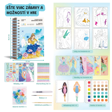 Jarmelo Fashion kreativní kniha Magic Princesses ~ 4