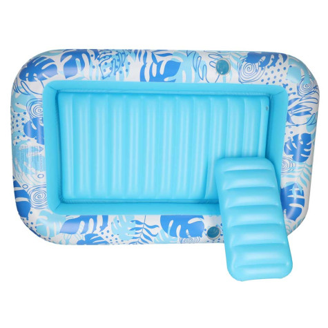 Nafukovací lehátko bazén pro dospělé 175x115cm - modré ~ 3