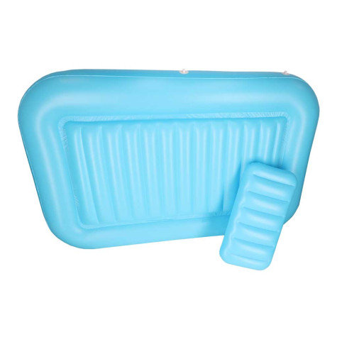 Nafukovací lehátko bazén pro dospělé 175x115cm - modré ~ 5