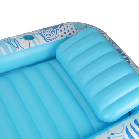 Nafukovací lehátko bazén pro dospělé 175x115cm - modré ~ 6