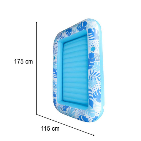 Nafukovací lehátko bazén pro dospělé 175x115cm - modré ~ 10