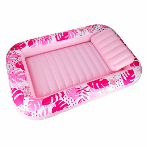 Nafukovací lehátko bazén pro dospělé 175x115cm - růžové ~ 4