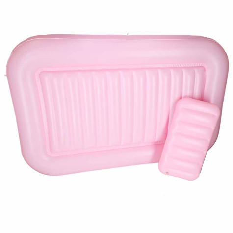 Nafukovací lehátko bazén pro dospělé 175x115cm - růžové ~ 5