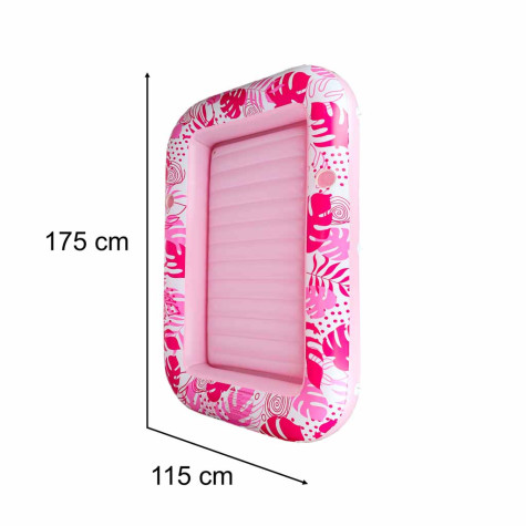 Nafukovací lehátko bazén pro dospělé 175x115cm - růžové ~ 9
