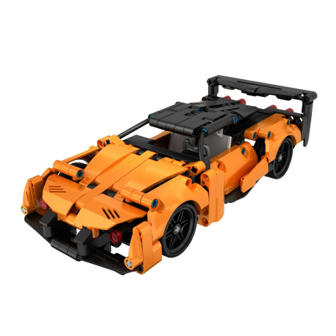 iM.Master Stavebnice Auto oranžové 2v1 na zpětné natažení 278 dílků ~ 2