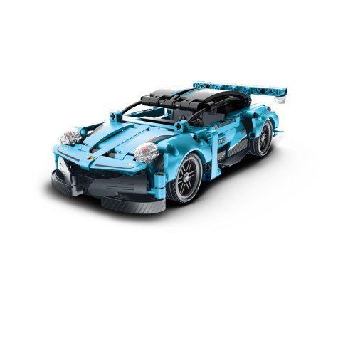 iM.Master Stavebnice Auto modré 2v1 na zpětné natažení 293 dílků ~ 4