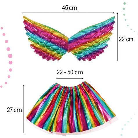 KIK Dětský kostým Jednorožec barevný 3 ks ~ 6