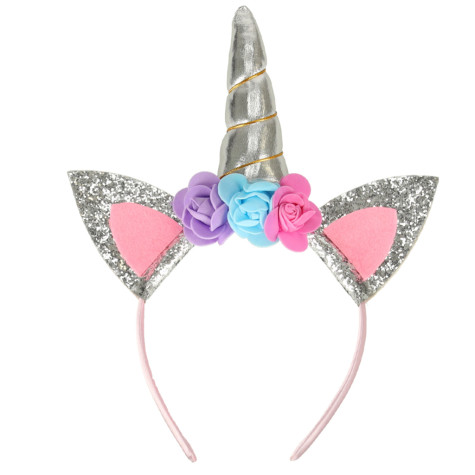 KIK Dětský kostým Jednorožec stříbrný 3 ks ~ 6