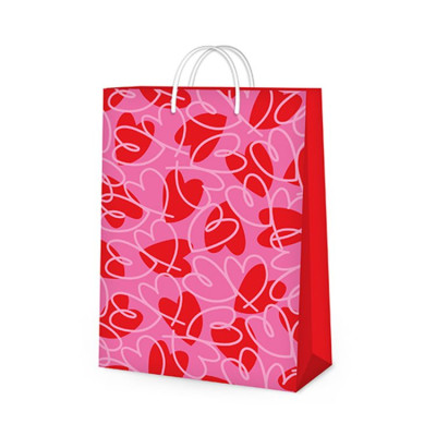 Albi Dárková taška 12x10x18cm - Beauty se srdíčky