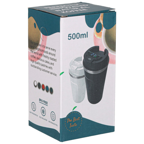 Cestovní termohrnek s LED displejem 500 ml - bílý ~ 10