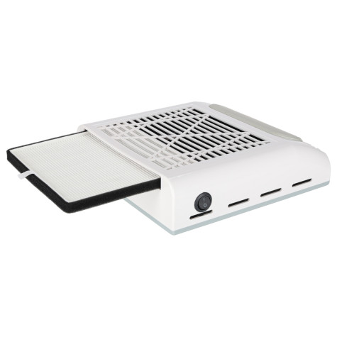 Profesionální odsavačka prachu na nehty 80W bez sáčkový bílá ~ 6