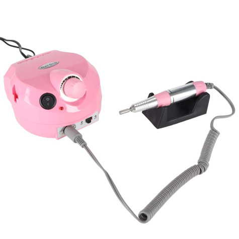 Frézka na nehty s příslušenstvím 65W růžová ~ 6