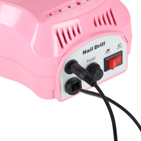 Frézka na nehty s příslušenstvím 65W růžová ~ 8