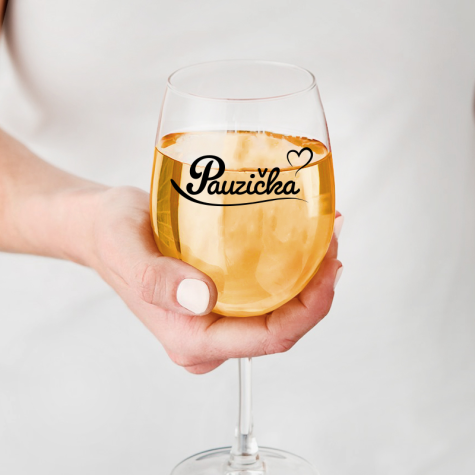 Ahome Sklenice na víno 450 ml - Pauzička ~ 3