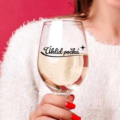 Ahome Sklenice na víno 450 ml - Úklid počká