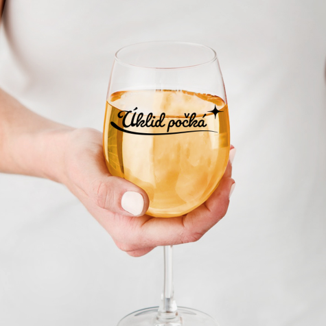 Ahome Sklenice na víno 450 ml - Úklid počká ~ 3