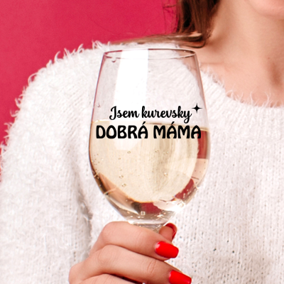 Ahome Sklenice na víno 450 ml - Dobrá máma