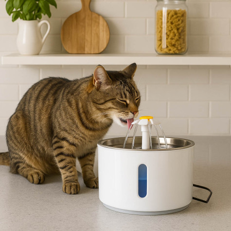 Pítko pro zvířata automatická USB LED fontánana vodu 2,4 l ~ 2