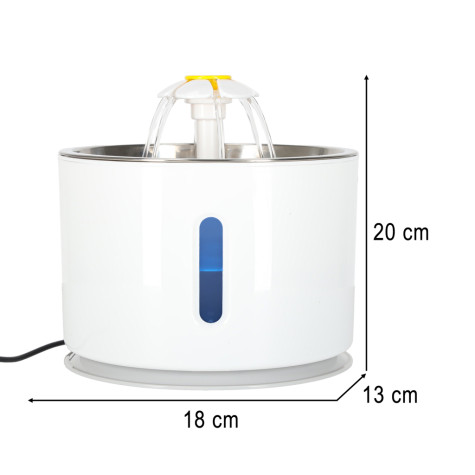 Pítko pro zvířata automatická USB LED fontánana vodu 2,4 l ~ 13