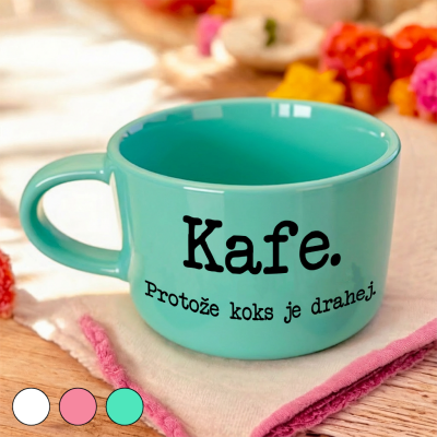 Ahome Hrnek makronka 160 ml - Kafe, protože koks je drahej - mátový