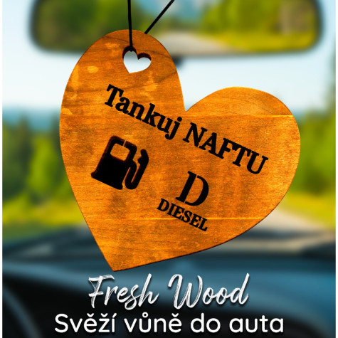 Ahome Dřevěná vůně do auta - Tankuj naftu ~ 2