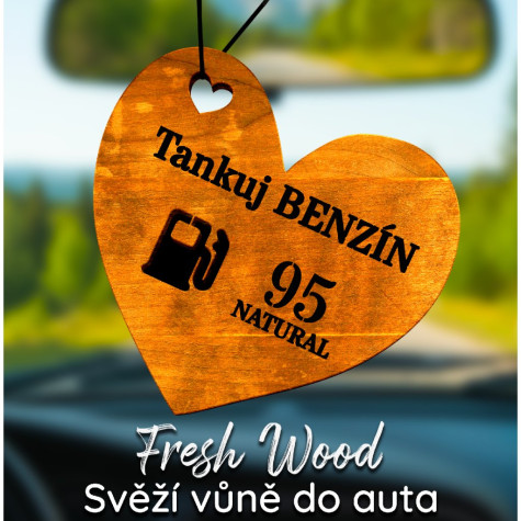 Ahome Dřevěná vůně do auta - Tankuj benzín ~ 2