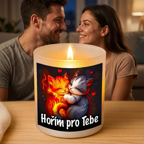 Ahome Skleněný svícen - Hořím pro tebe ~ 1