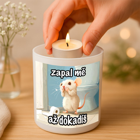 Ahome Skleněný svícen - Zapal mě až dokadíš ~ 2