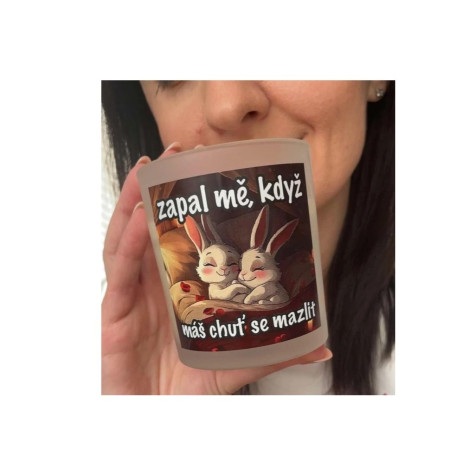 Ahome Svíčka s praskajícím knotem 450 g - Zapal mě, když máš chuť se mazlit ~ 3