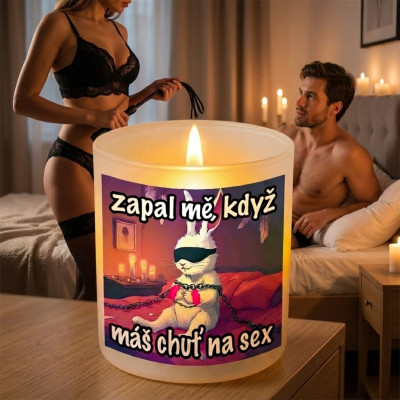 Ahome Skleněný svícen - Zapal mě když máš chuť na sex