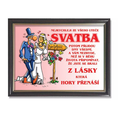 Rámeček - Nejrychleji ze všeho uteče svatba