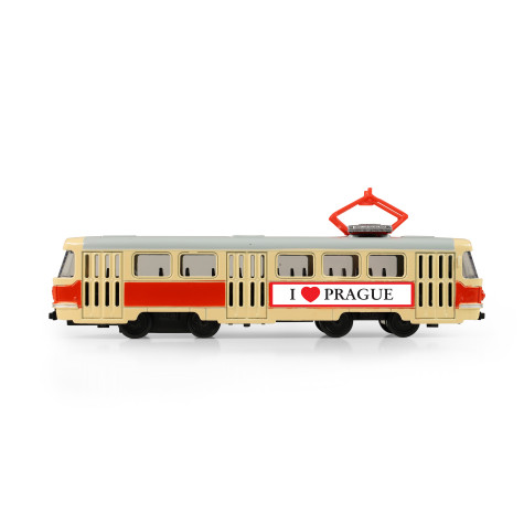 Rappa Kovová česká retro tramvaj 16 cm PRAGUE ~ 4