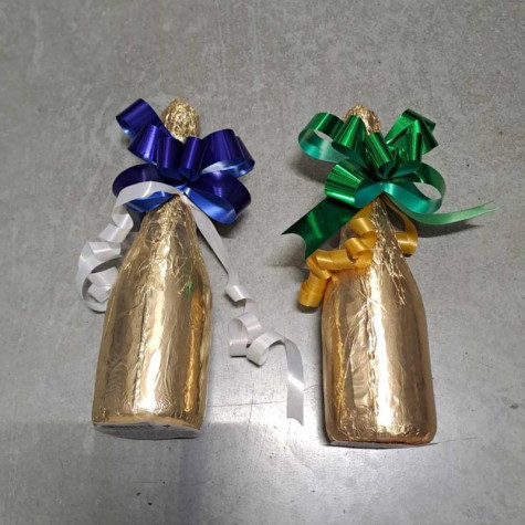 Fikar Čokoládová láhev šampaňského 250 g s mašlí ~ 3