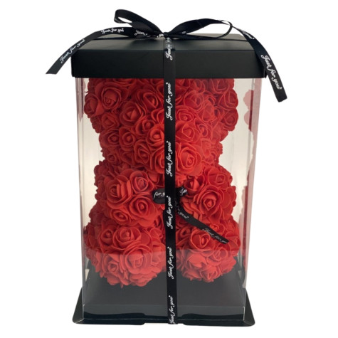 Medvídek z růží - červený ~ 2