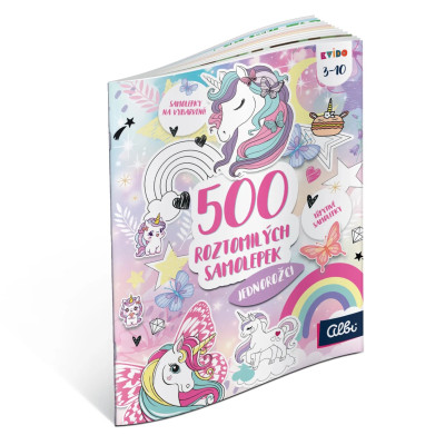 Albi Kvído 500 roztomilých samolepek - Jednorožci