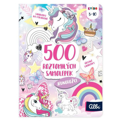 Albi Kvído 500 roztomilých samolepek - Jednorožci ~ 2