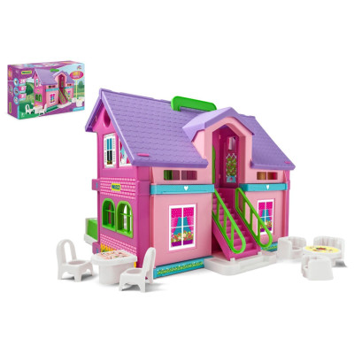 Wader Domeček pro panenky na hraní růžový 37x30cm