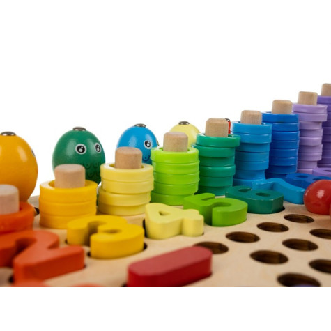 Dřevěné puzzle vkládačka vzdělávací Kruzzel 17252 ~ 4