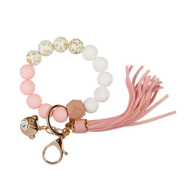 Albi Me to You klíčenka - Růžové korálky