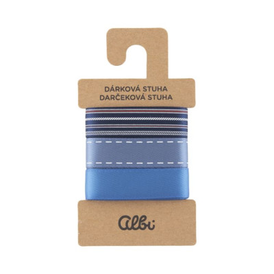 Albi Set látkových stuh - Modré