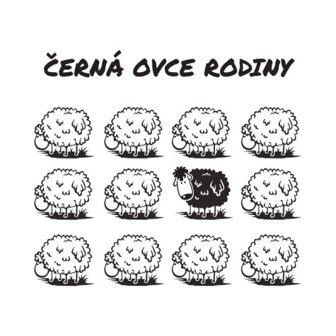 Albi Pánské tričko - Černá ovce rodiny - XL ~ 3