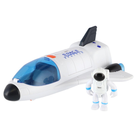 Raketoplán s astronautem 20cm na baterie se světlem, zvukem ~ 4