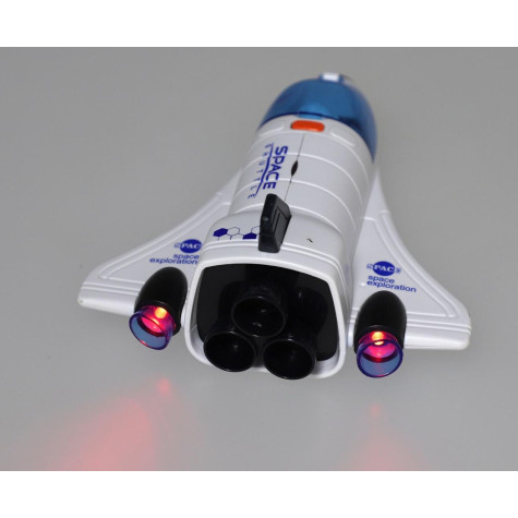 Raketoplán s astronautem 20cm na baterie se světlem, zvukem ~ 9