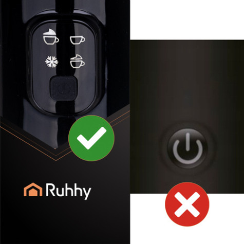 Napěňovač mléka černý Ruhhy 26180 ~ 5